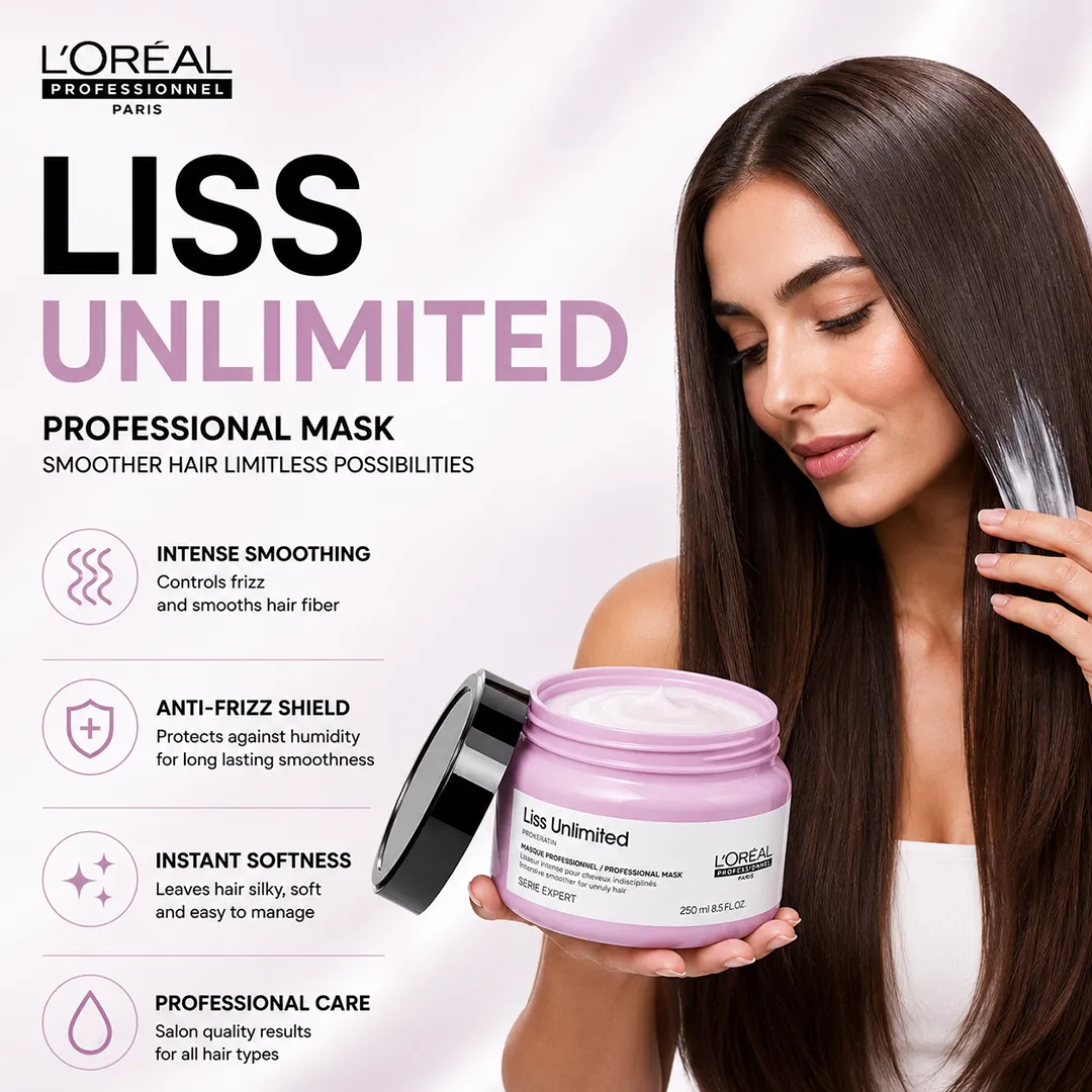 LOREAL PRO LISS UNLIMITED HAIR MASK 250ML