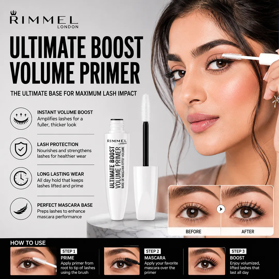 RIMMEL MASCARA ULTIMATE BOOST VOLUME PRIMER (4037)