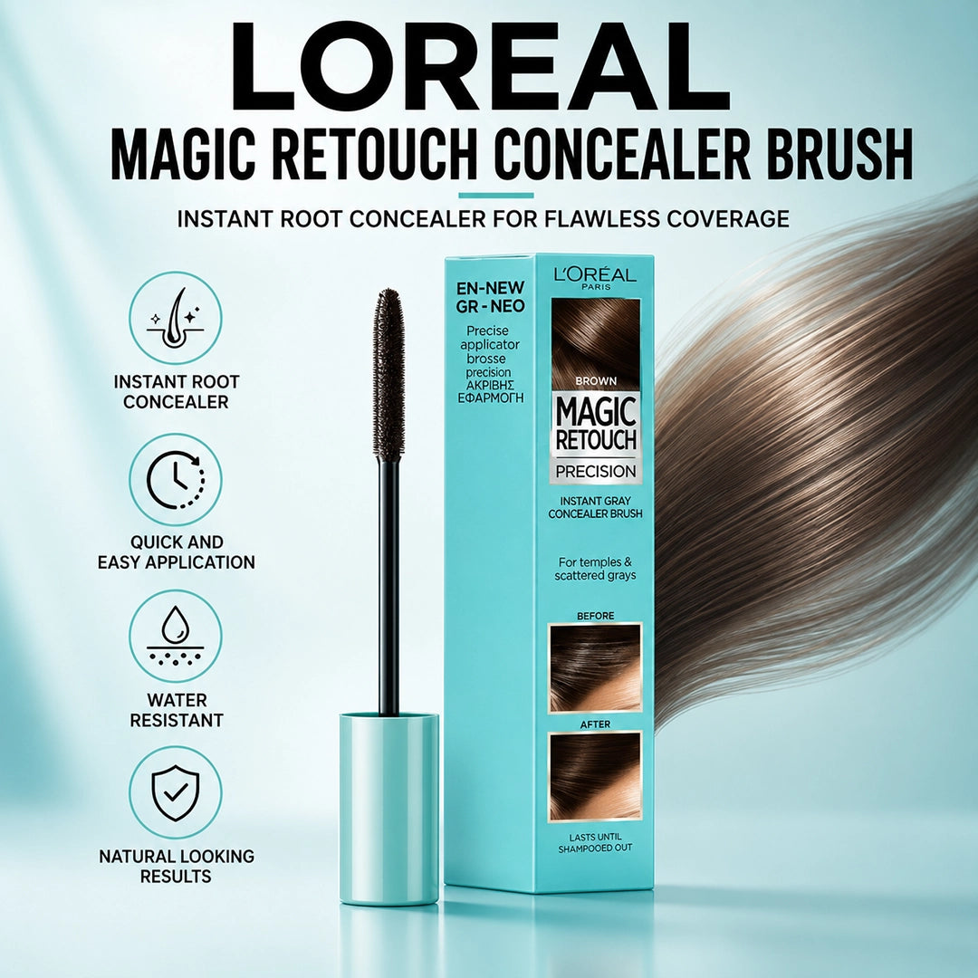 LOREAL MAGIC RETOUCH CONCEALER BRUSH 8ML BROWN