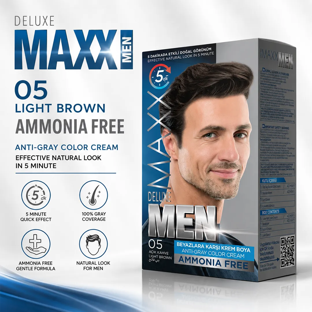 MAXX DELUXE AMMONIA FREE MEN 05 LIGHT BROWN