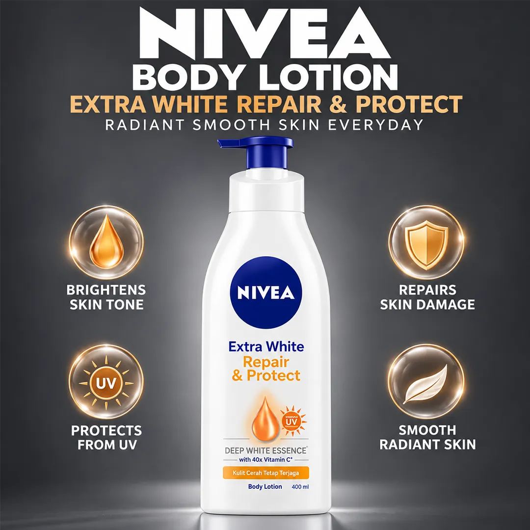 NIVEA BODY LOTION 400ML EXTRA WHITE REPAIR & PROTECT