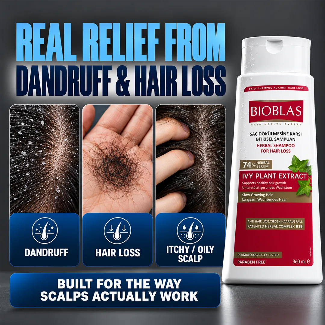 BIOBLAS SHAMPOO 360ML IVY PLANT EXTACT