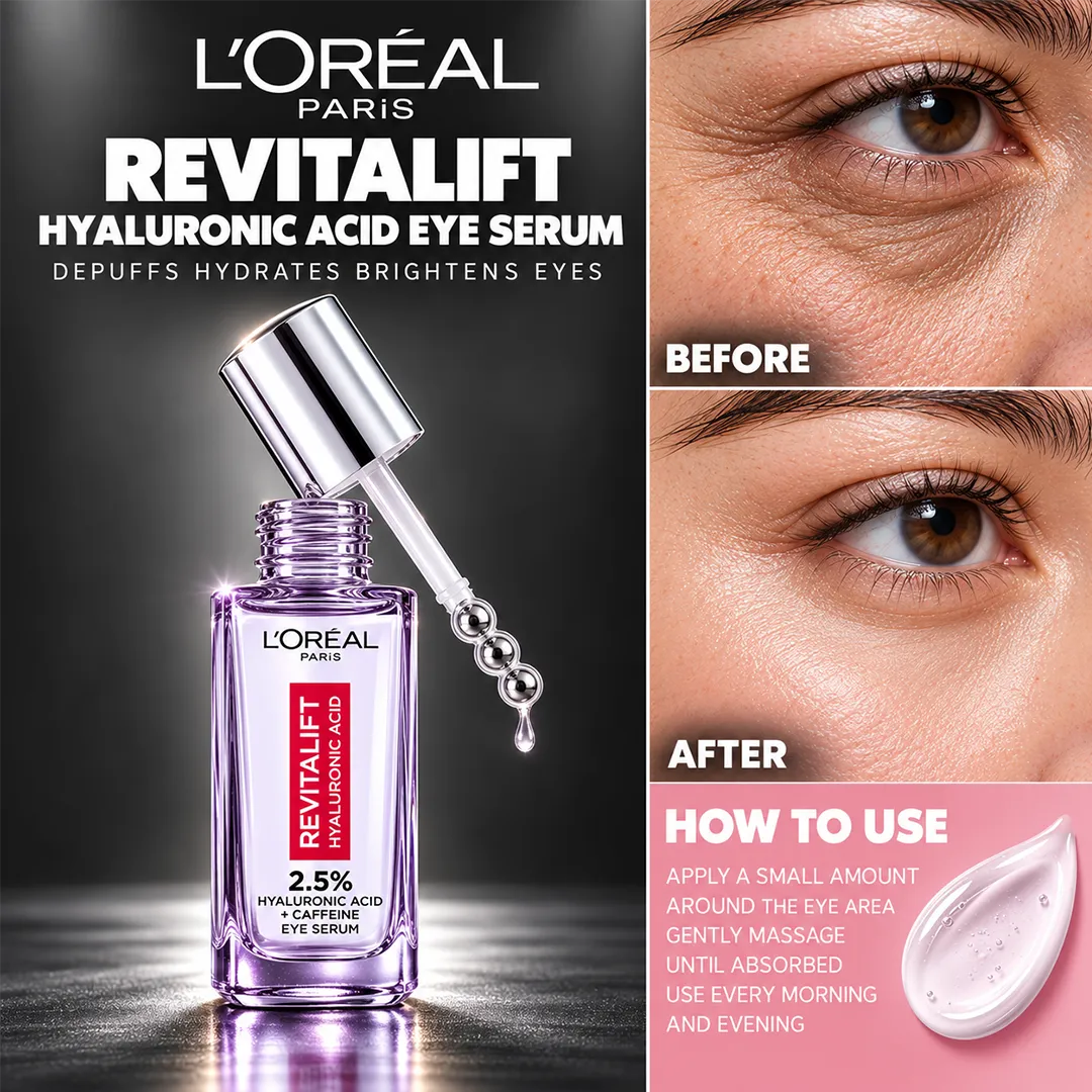 LOREAL REVITALIFT HYALURONIC ACID EYE SERUM 20ML
