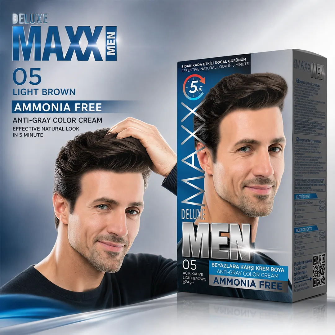 MAXX DELUXE AMMONIA FREE MEN 05 LIGHT BROWN
