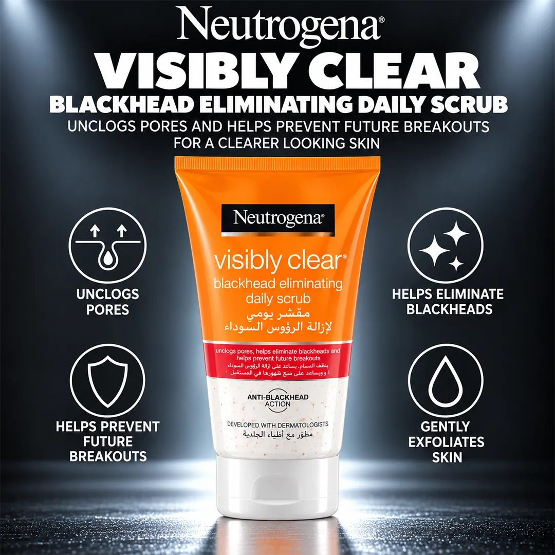 NEUTROGENA VISIBLY CLEAR BLACKHEAD DAILY SCRUB 150ML