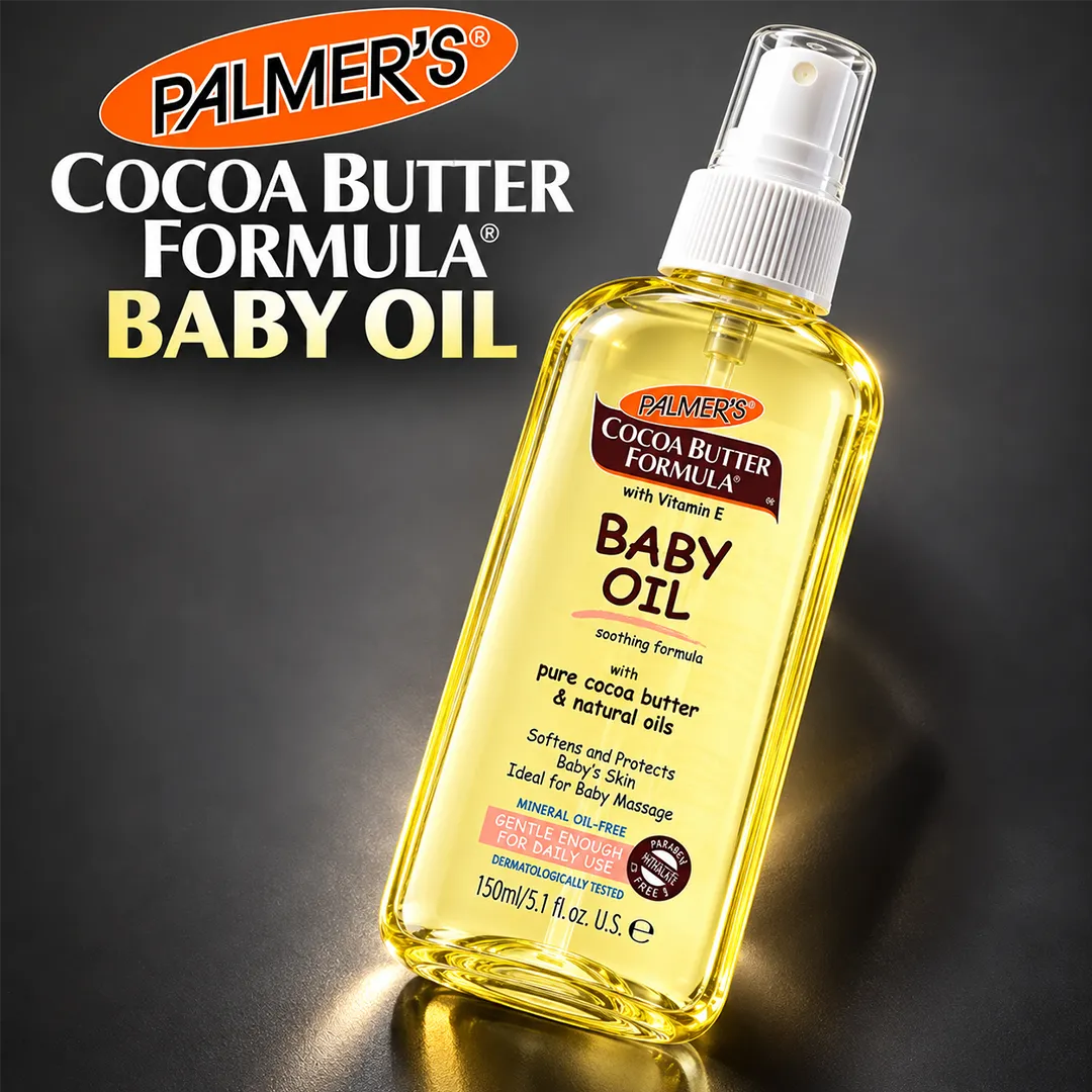 PALMERS CBF BABY OIL 150ML NEW