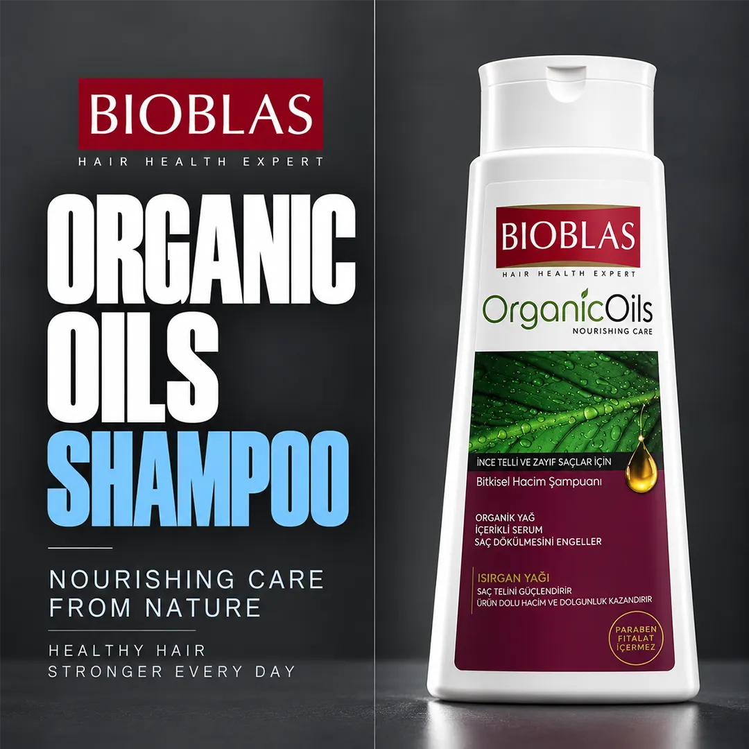 BIOBLAS SHAMPOO 360ML ORGANIC OILS.