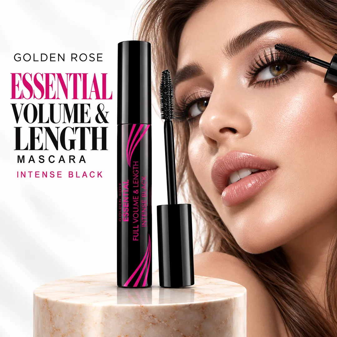 GOLDEN ROSE MASCARA ESSENTIAL VOLUME & LENGTH INTENSE BLACK