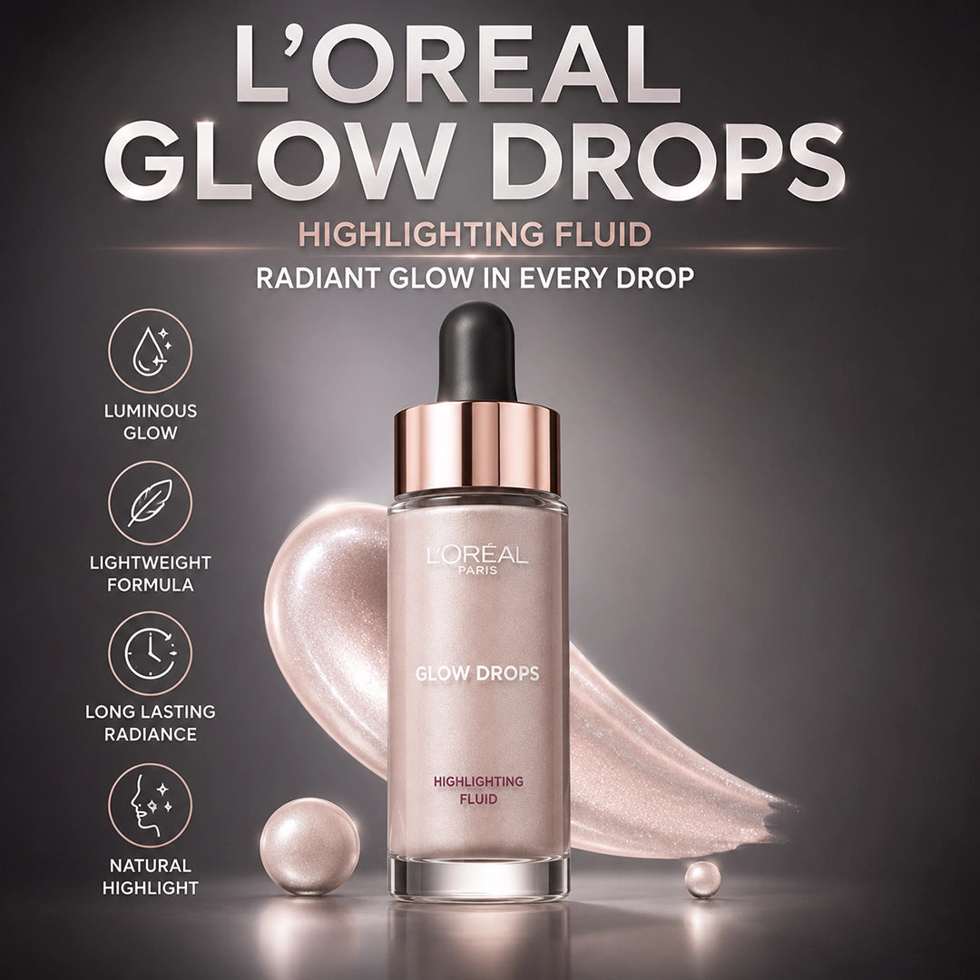 LOREAL HIGHLIGHTING FLUID 15ML GLOW DROPS