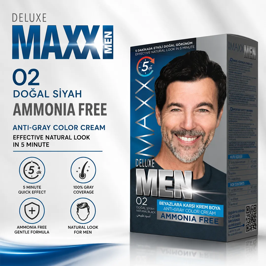 MAXX DELUXE AMMONIA FREE MEN 02 BLACK