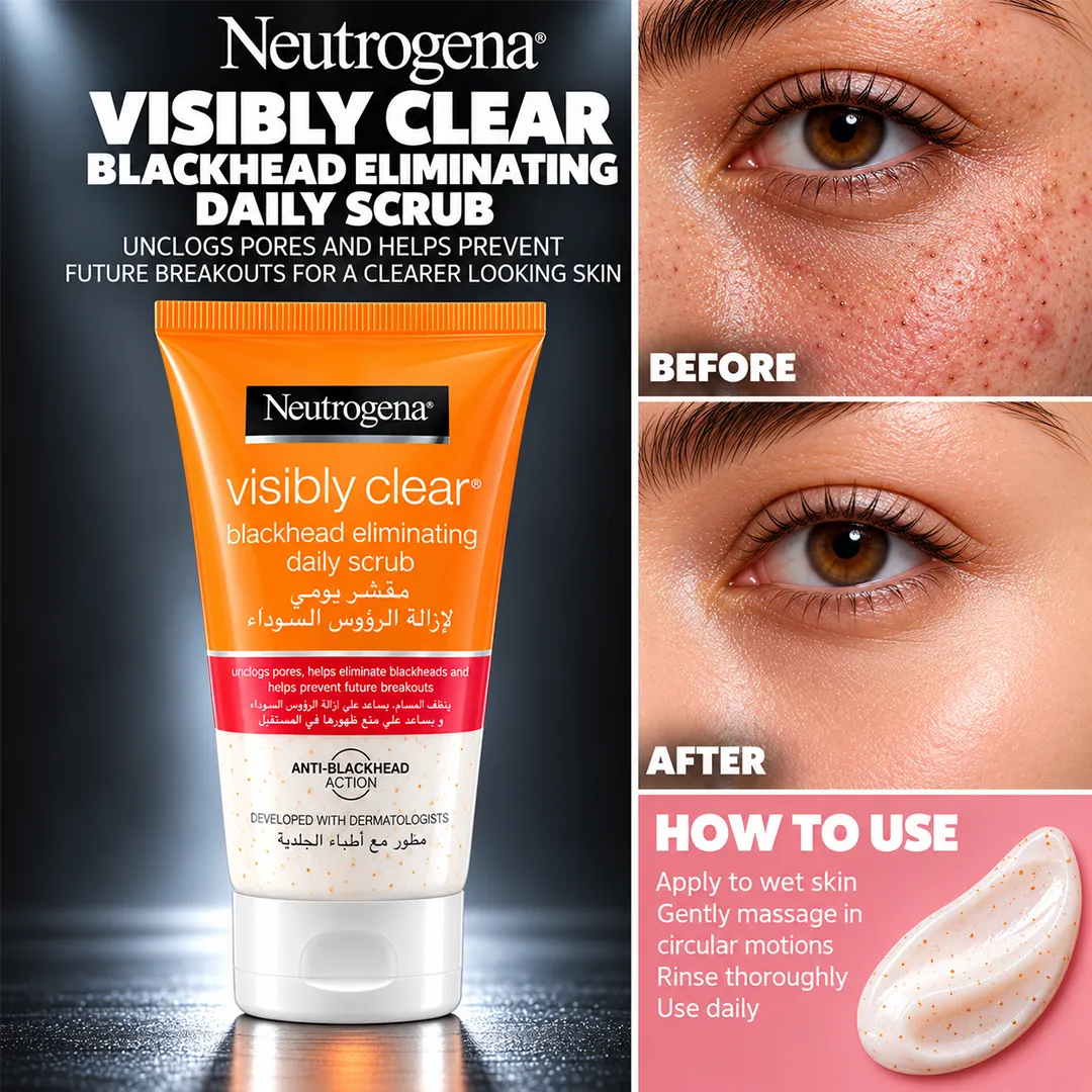NEUTROGENA VISIBLY CLEAR BLACKHEAD DAILY SCRUB 150ML