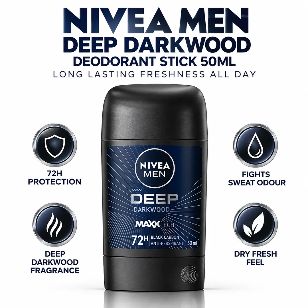 NIVEA MEN DEEP DARKWOOD DEODORANT STICK 50ML
