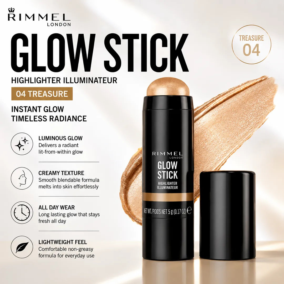 RIMMEL LONDON GLOW STICK 04 TREASURE
