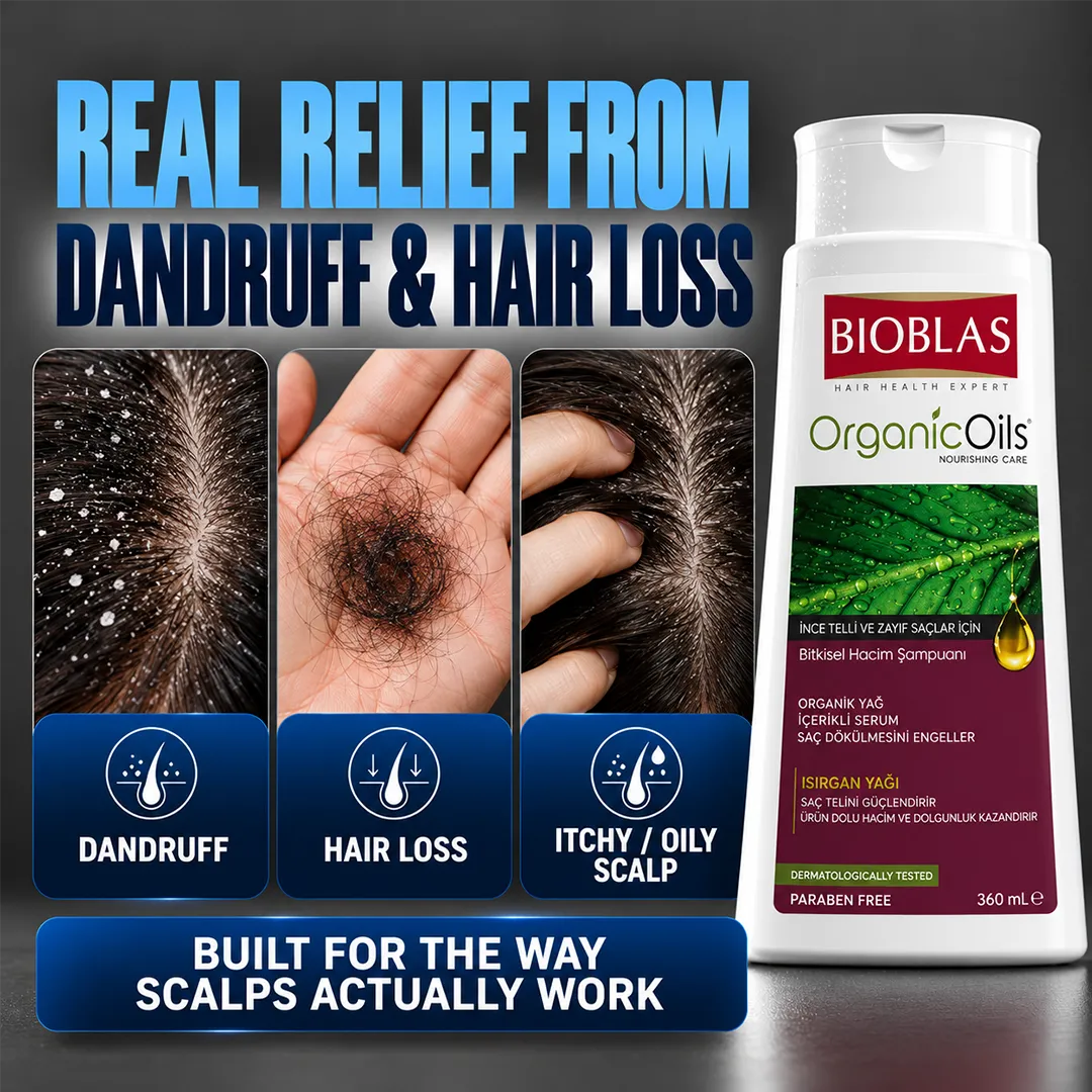 BIOBLAS SHAMPOO 360ML ORGANIC OILS.