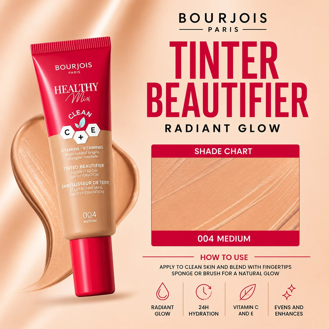 BOURJOIS TINTER BEAUTIFIER RADIANT GLOW 004