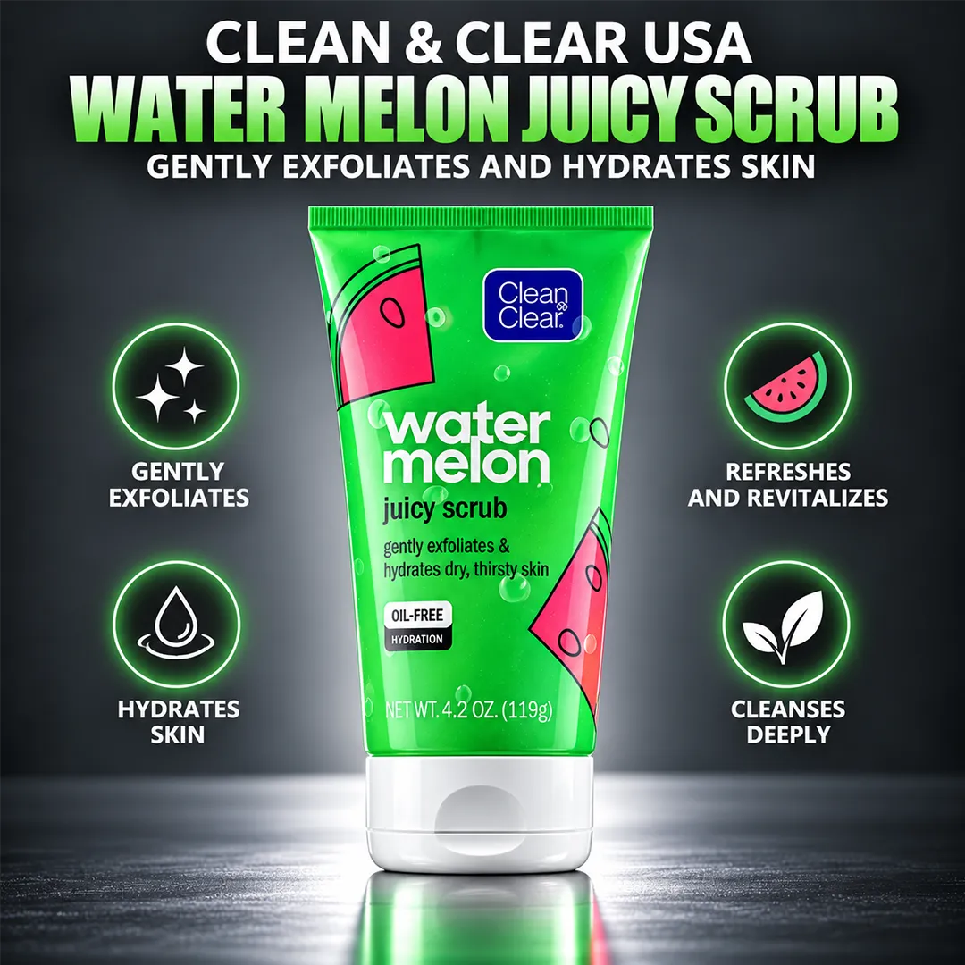 CLEAN CLEAR USA JUICY SCRUB 119G WATER MELON