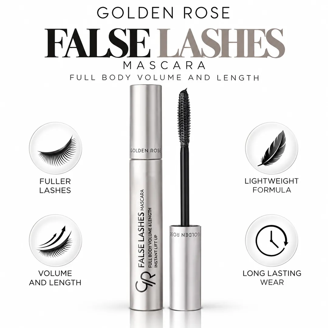 GOLDEN ROSE MASCARA FALSE LASHES 9ML