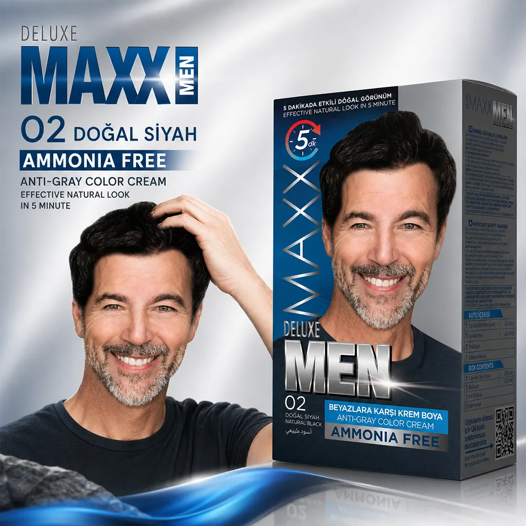 MAXX DELUXE AMMONIA FREE MEN 02 BLACK