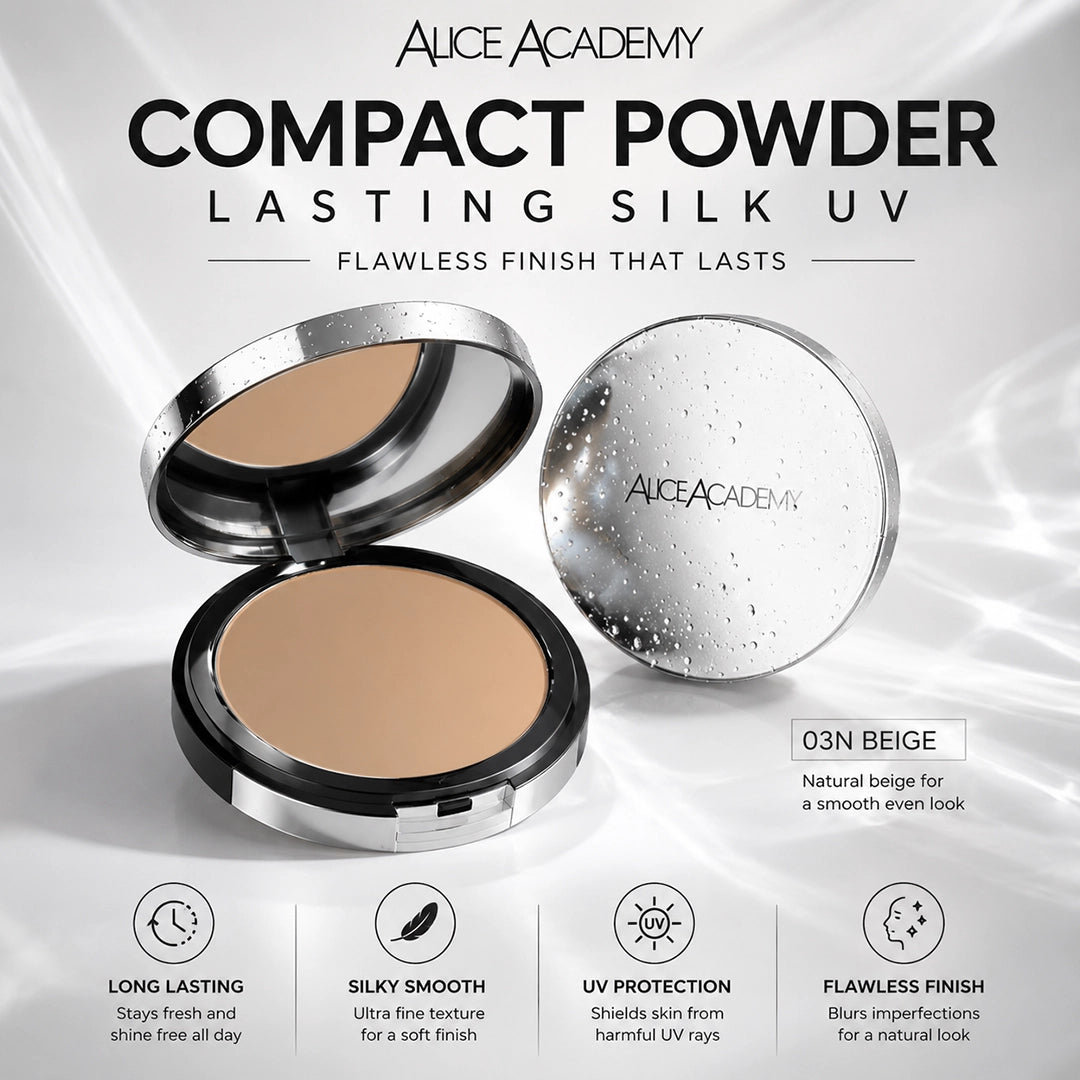 ALICE ACADEMY COMPACT POWDER LASTING SILK UV