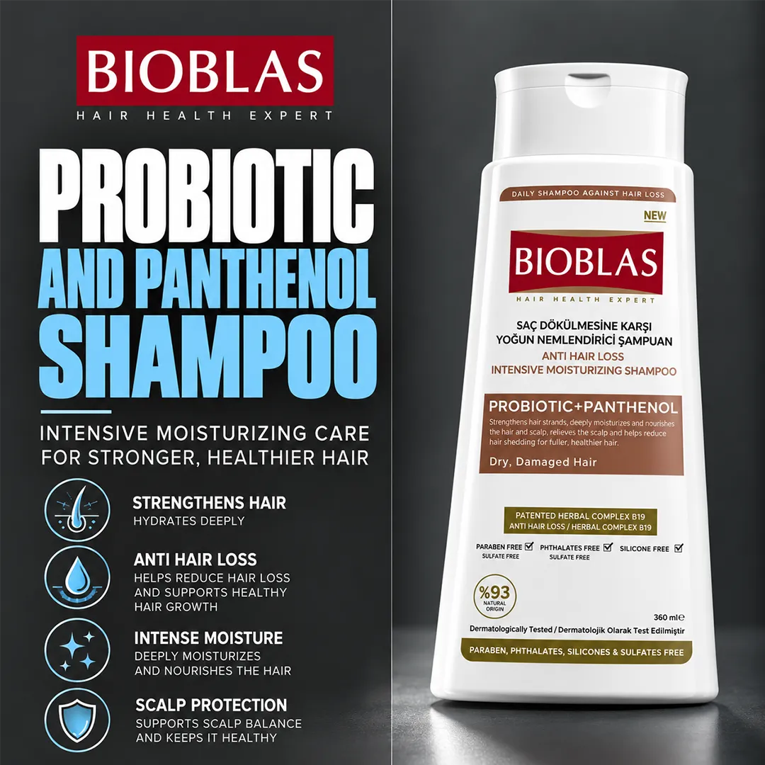 BIOBLAS SHAMPOO 360ML PROBIOTIC AND PANTHENOL