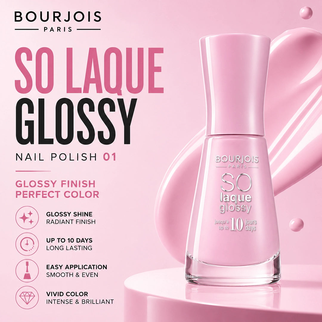 BOURJOIS SO LAQUE GLOSSY NAIL POLISH 01