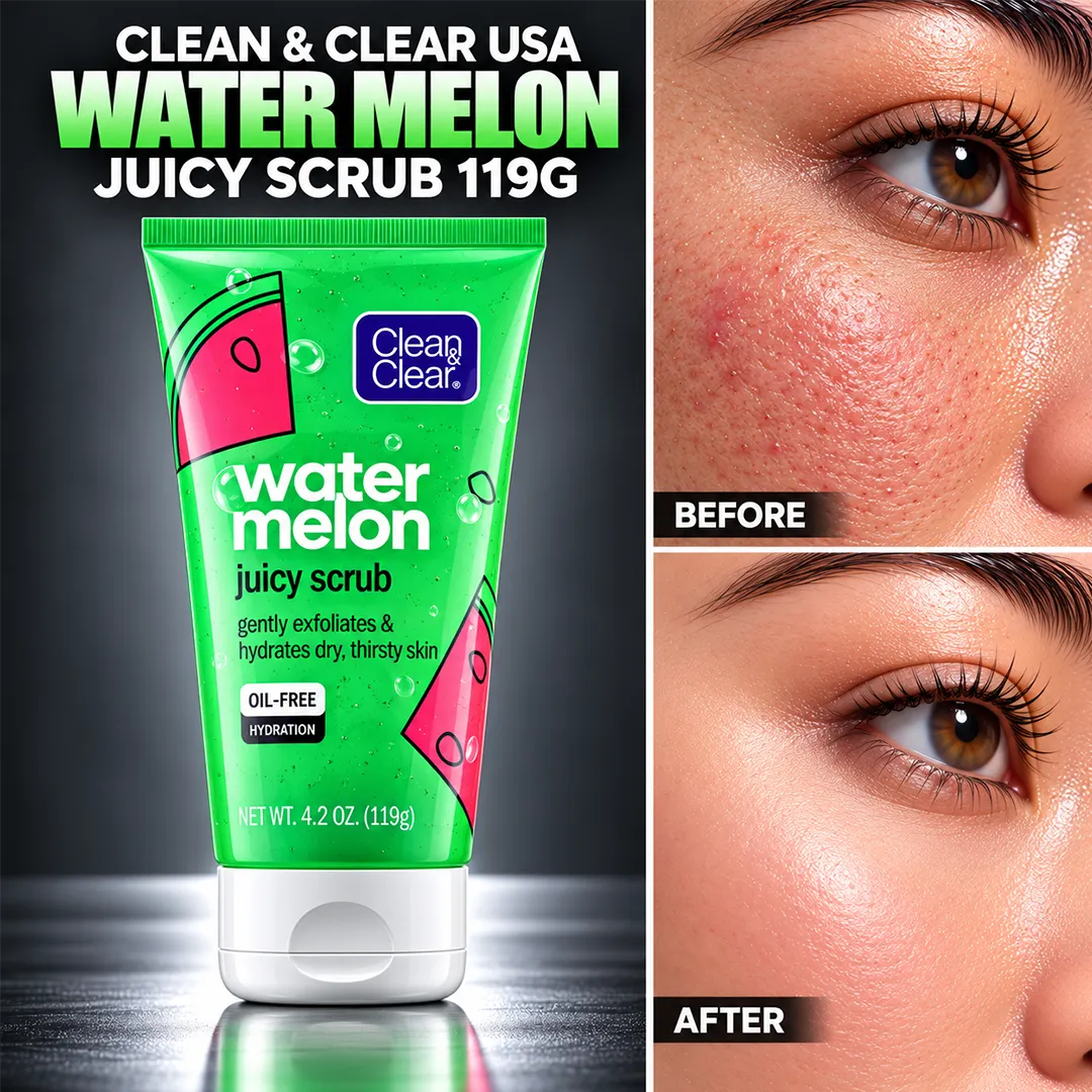 CLEAN CLEAR USA JUICY SCRUB 119G WATER MELON