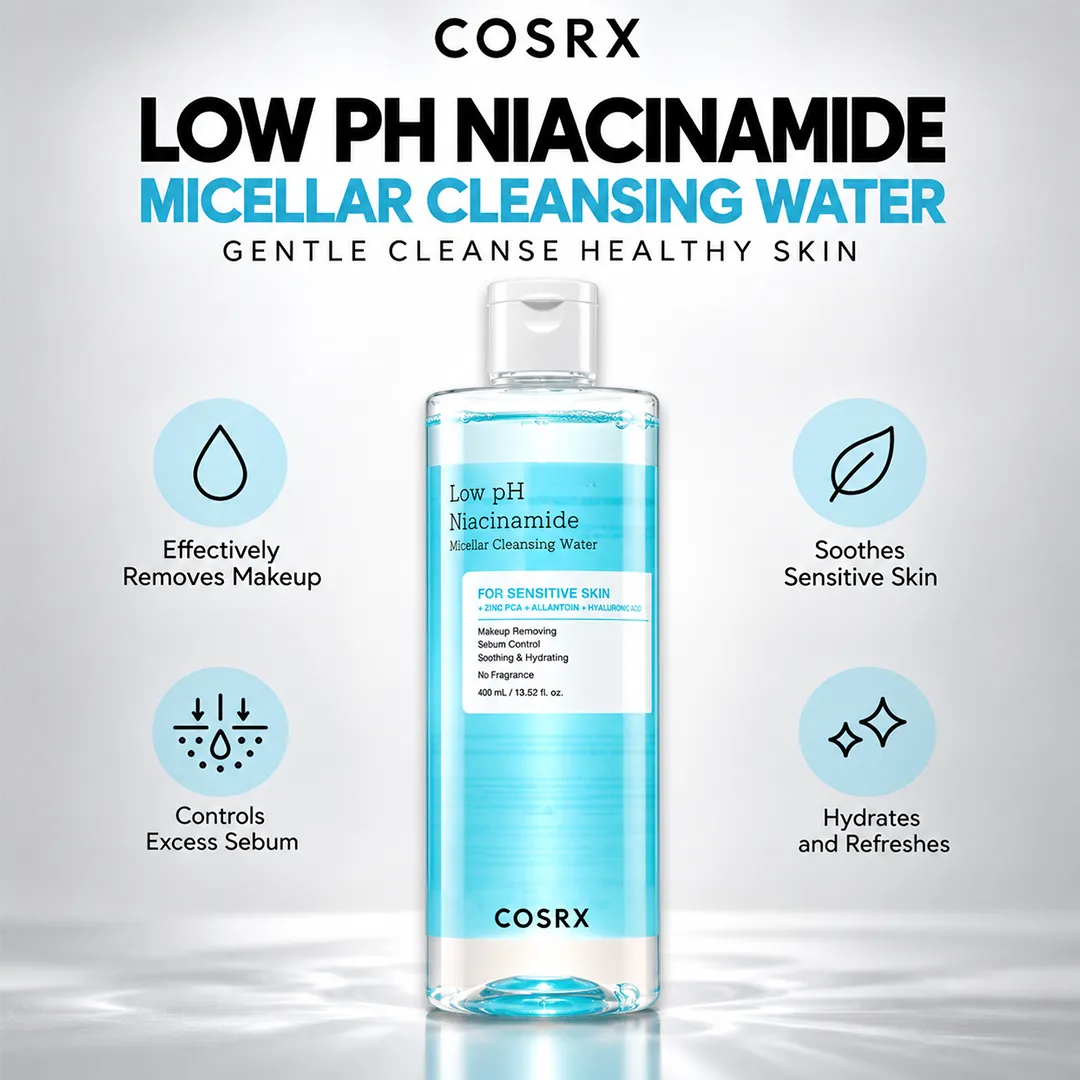 COSRX LOW PH NIACINAMIDE MICELLAR WATER 400ML