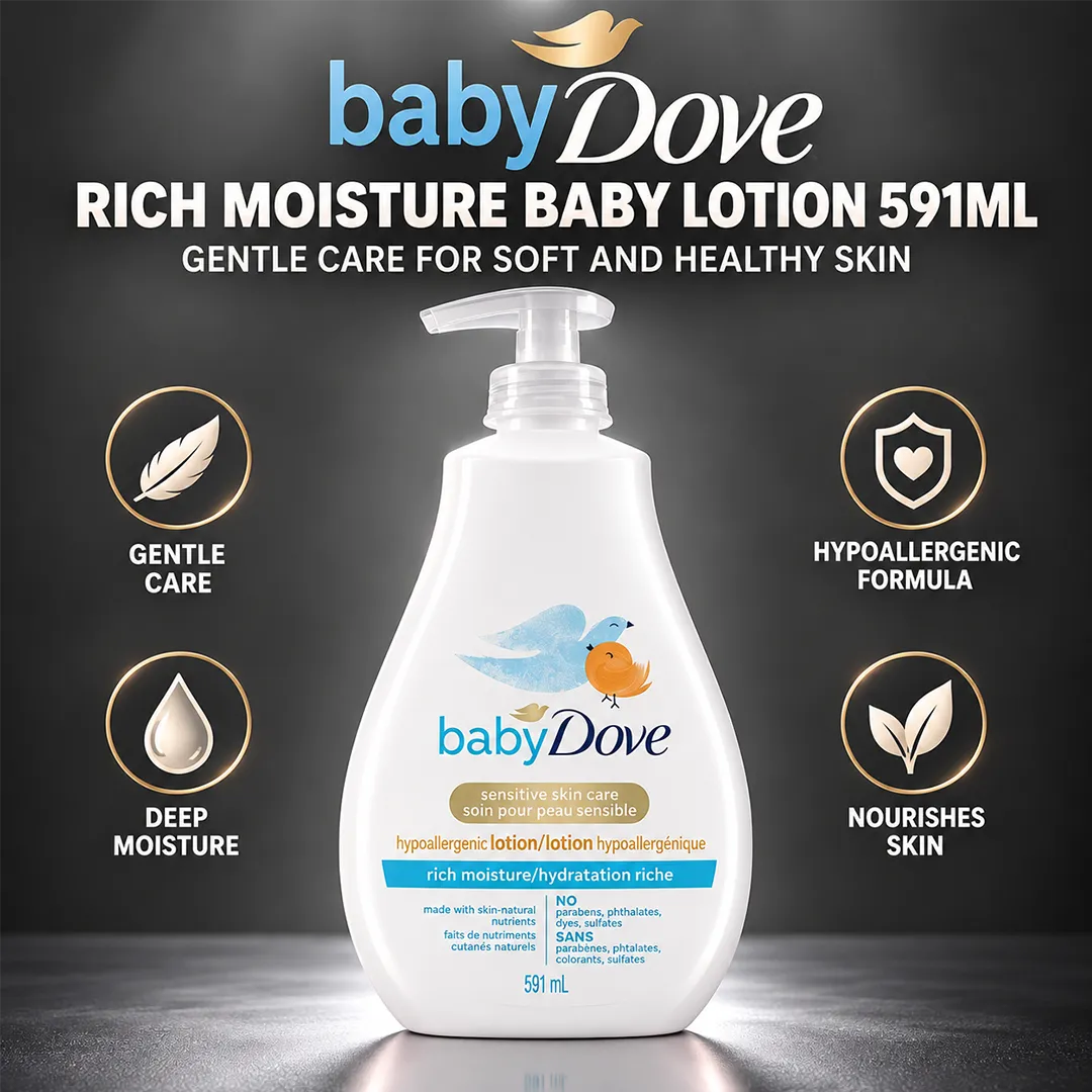 DOVE USA BABY LOTION 591ML RICH MOISTURE