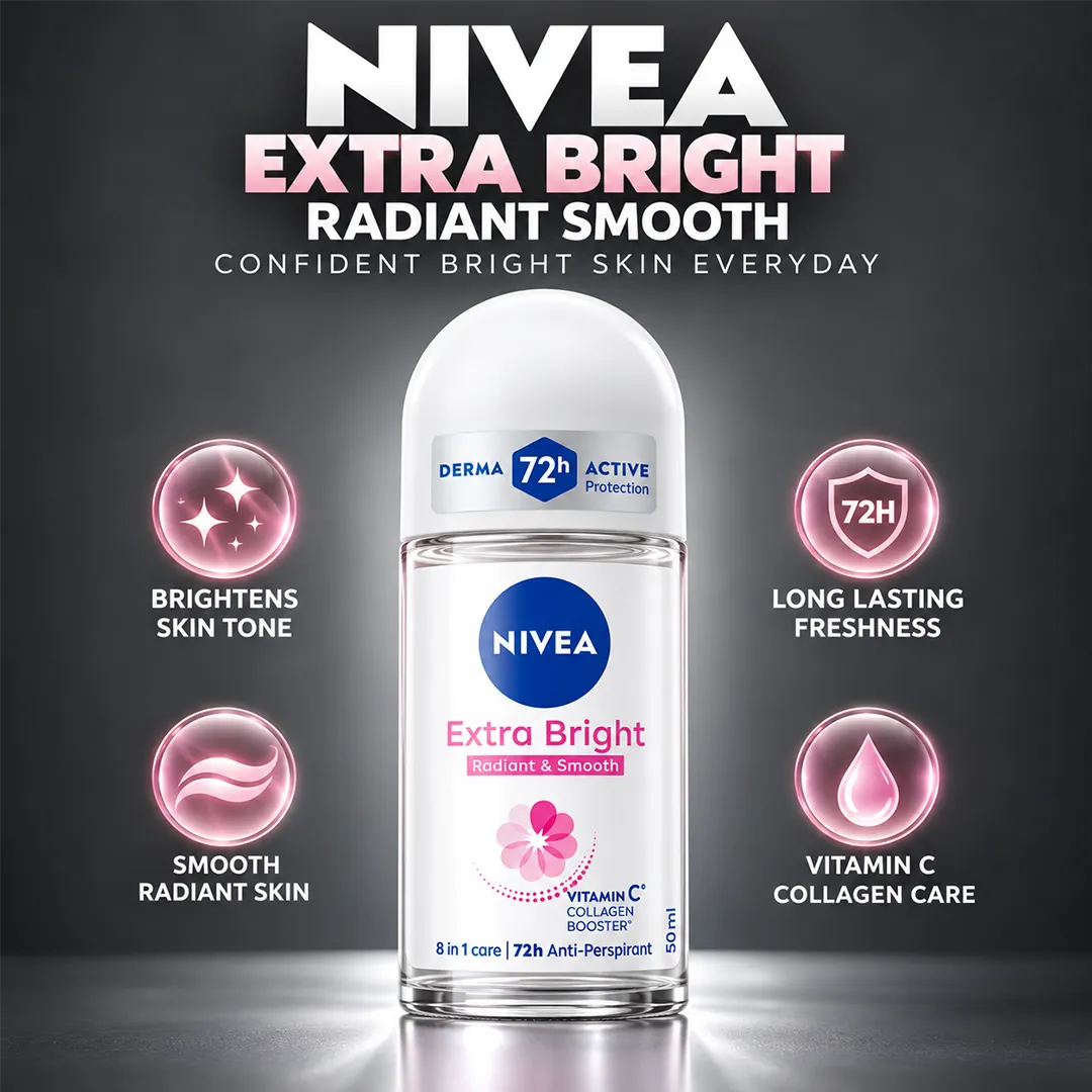NIVEA EXTRA BRIGHT RADIANT SMOOTH  50ML