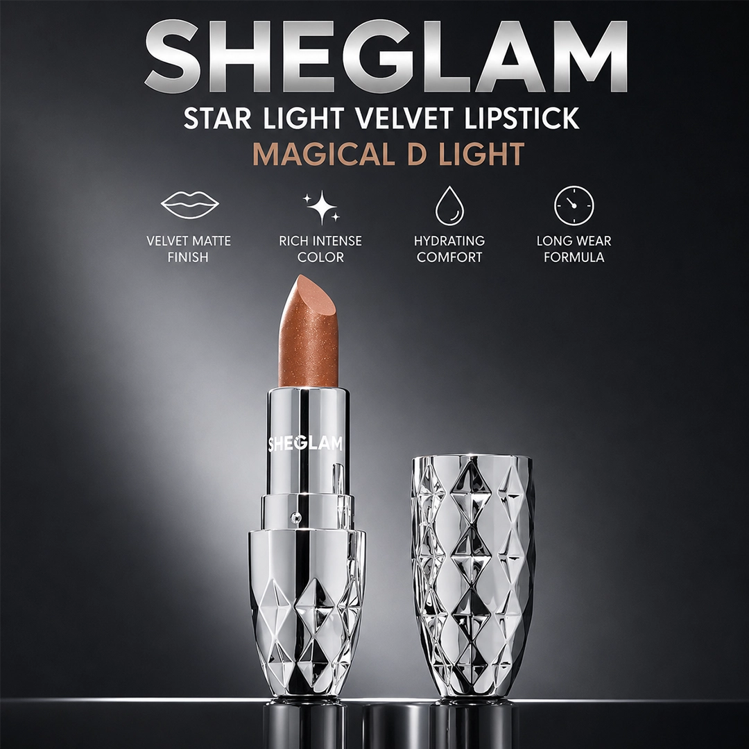 SHEGLAM STAR LIGHT VELVET LIPSTICK MAGICAL D LIGHT