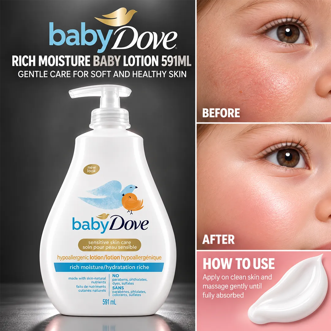 DOVE USA BABY LOTION 591ML RICH MOISTURE