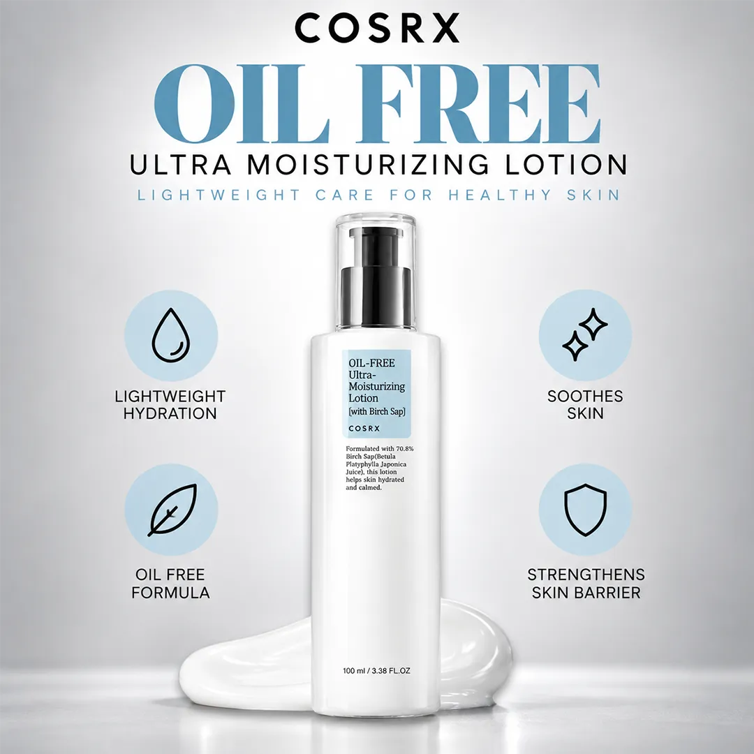 COSRX OIL FREE MOISTURIZING LOTION 100ML