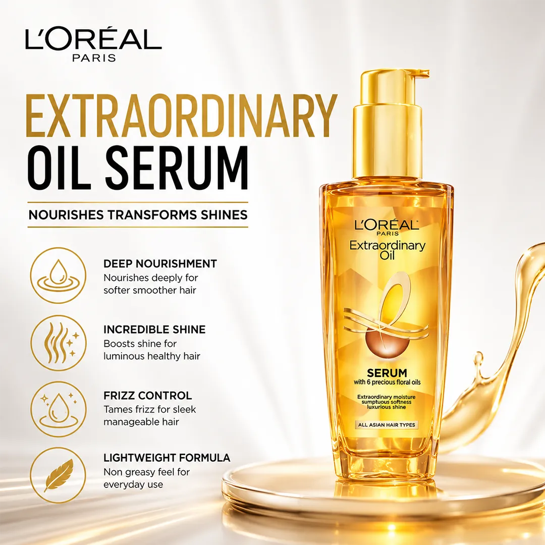 LOREAL EXTRAODINARY OIL HAIR SERUM 100ML