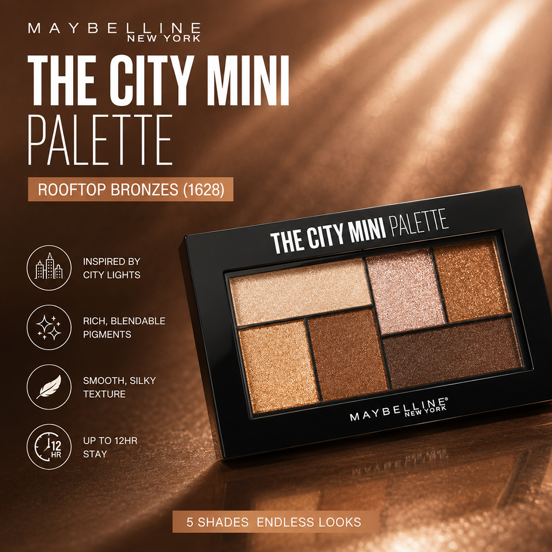 MAYBELLINE THE CITY MINI PALETTE ROOFTOP BRONZES (1628)