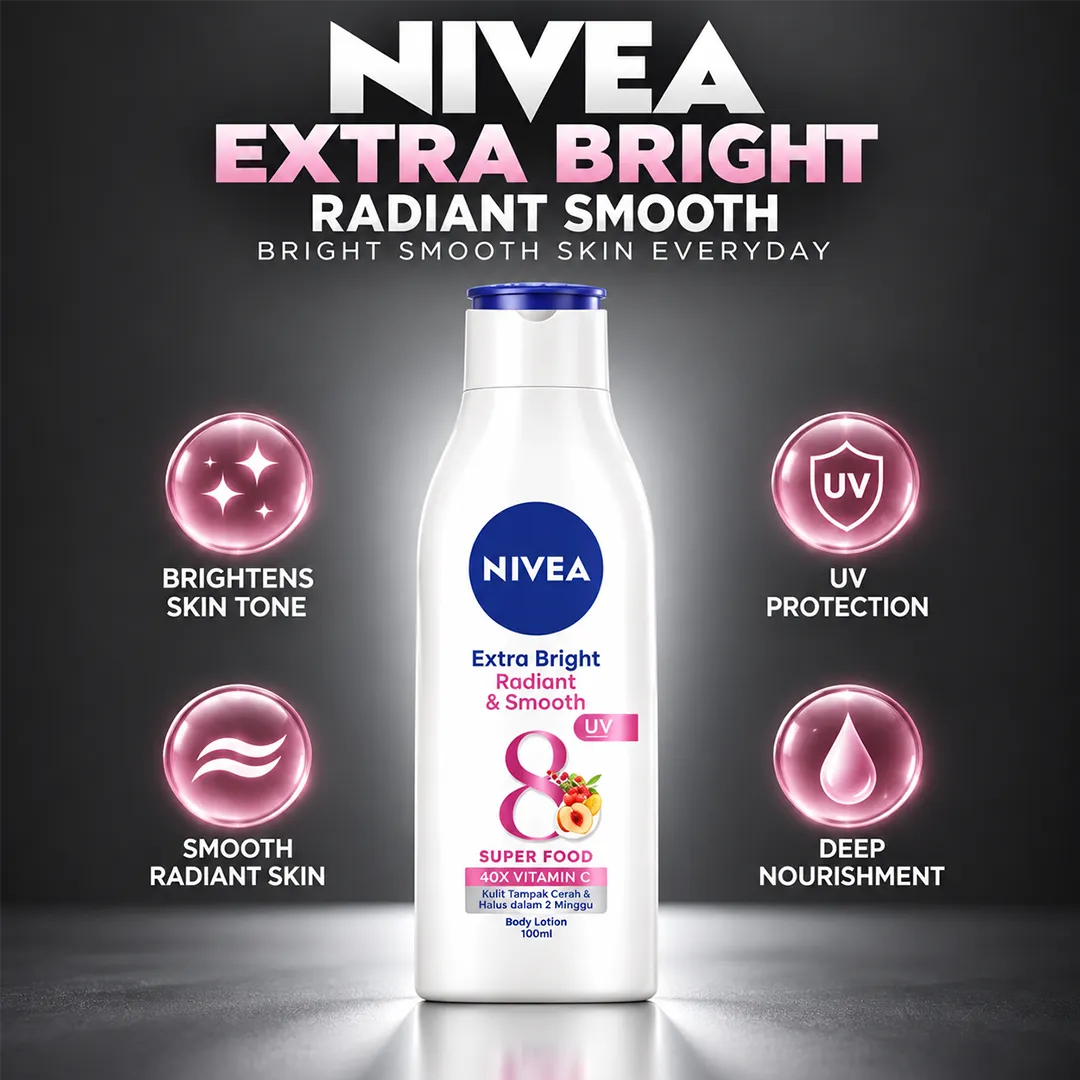 NIVEA EXTRA BRIGHT RADIANT SMOOTH 100ML