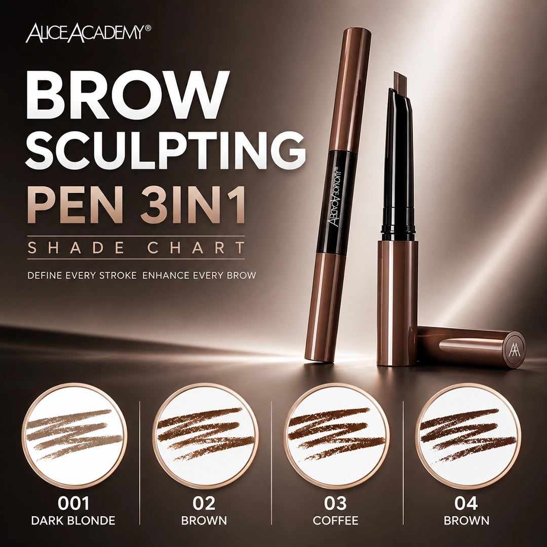 ALICE ACADEMY BROW SCULPTING PEN 3IN1