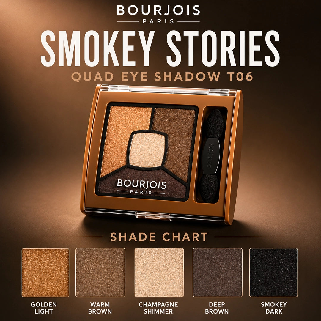 BOURJOIS SMOKEY STORIES QUAD EYE SHADOW T06