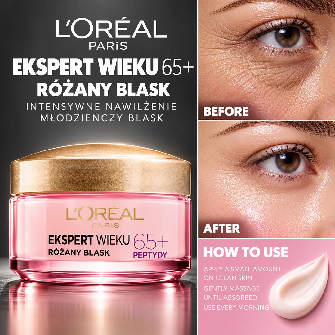 LOREAL EKSPERT 50ML NAWILZENIA 24H OLEJEK ROZANY