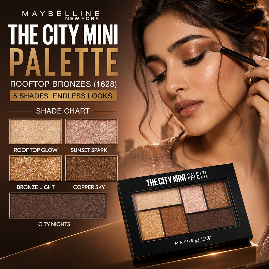 MAYBELLINE THE CITY MINI PALETTE ROOFTOP BRONZES (1628)