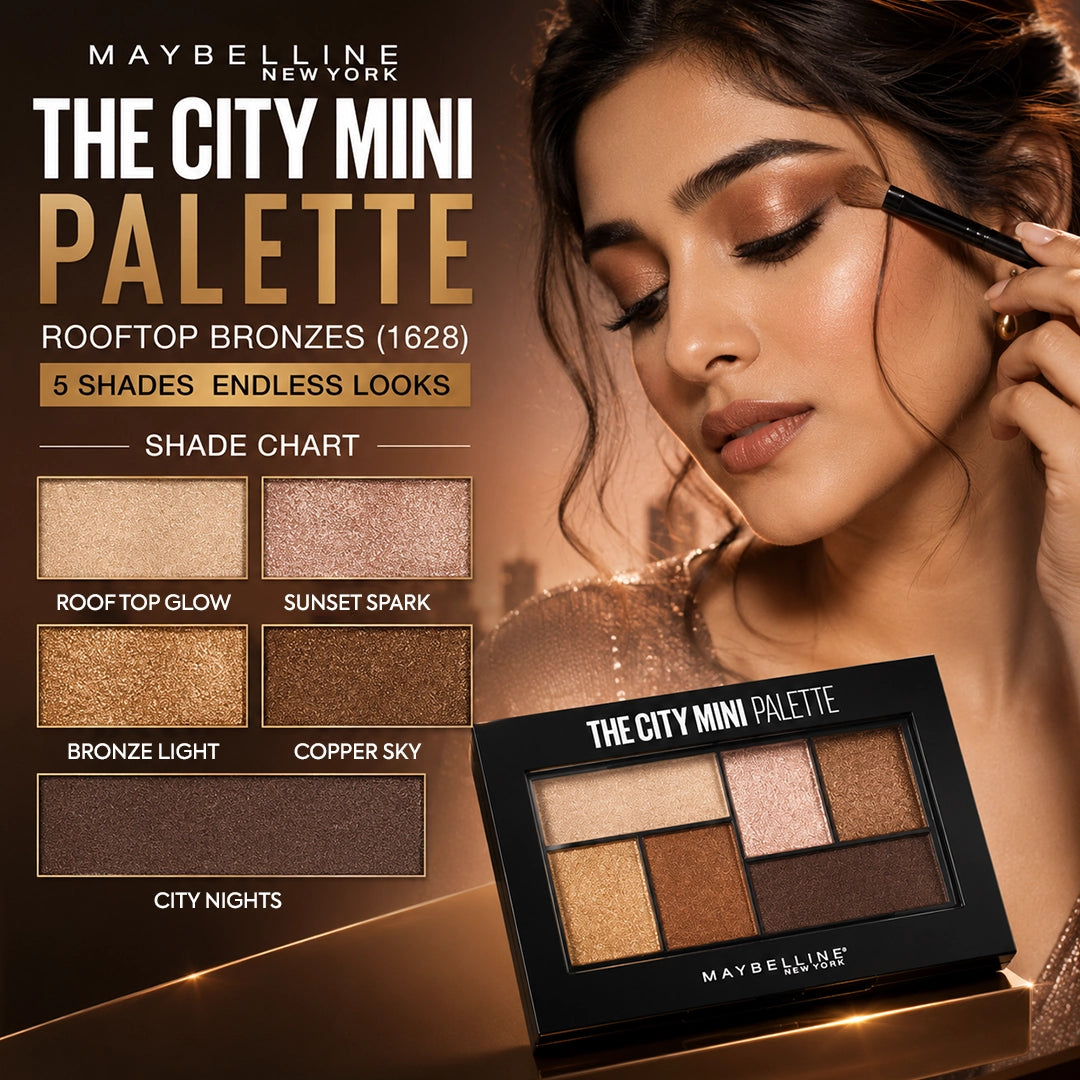 MAYBELLINE THE CITY MINI PALETTE ROOFTOP BRONZES (1628)