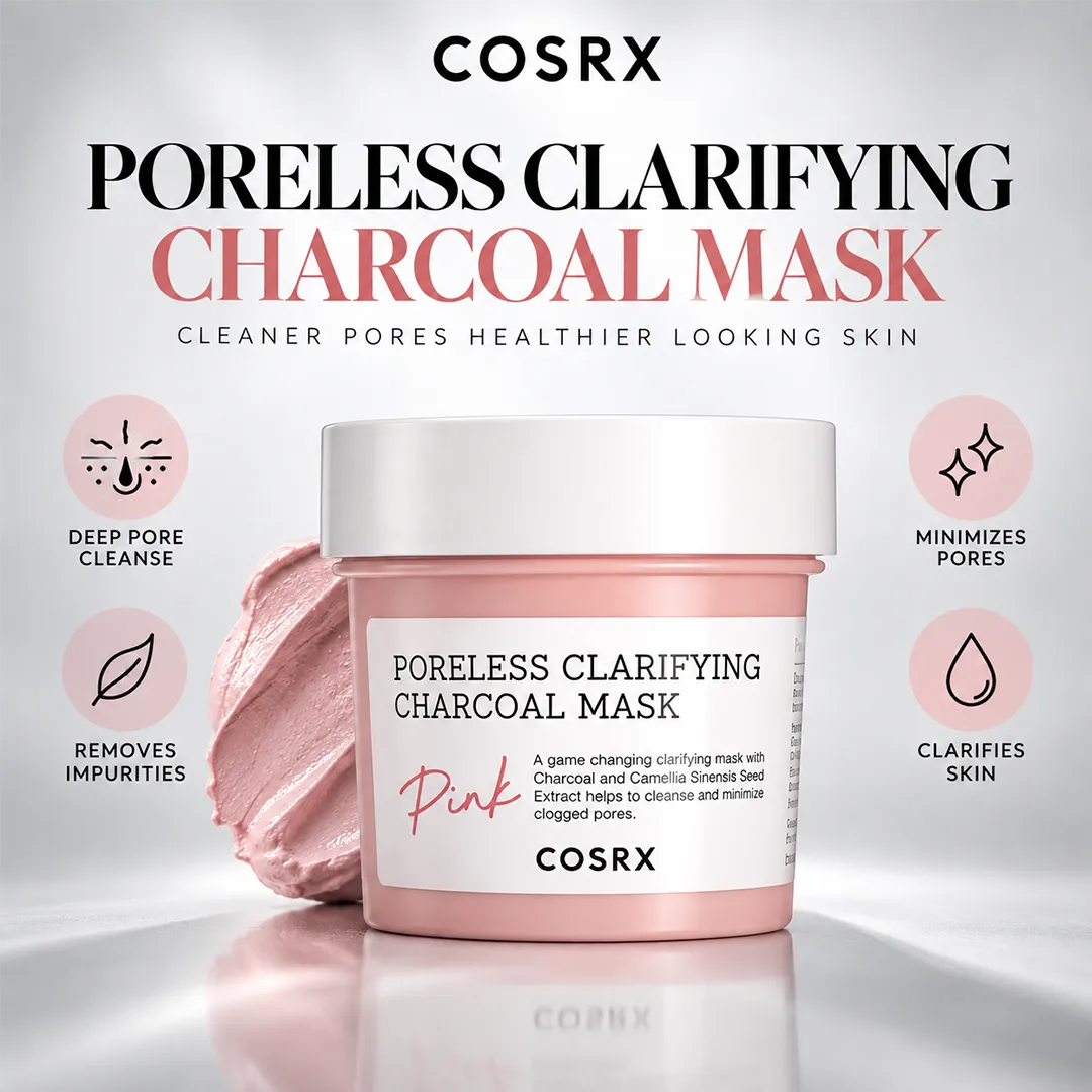 COSRX PORELESS CLARIFYING CHARCOAL MASK PINK 110G