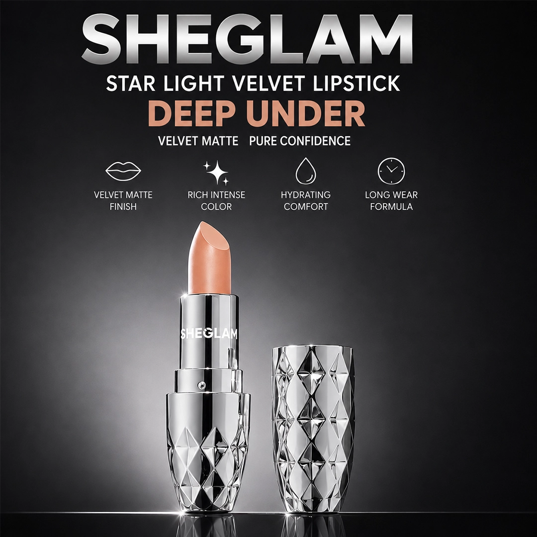 SHEGLAM STAR LIGHT VELVET LIPSTICK DEEP UNDER