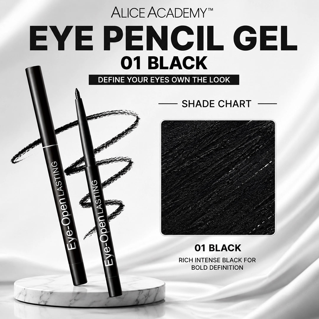 ALICE ACADEMY EYE PENCIL GEL 01 BLACK