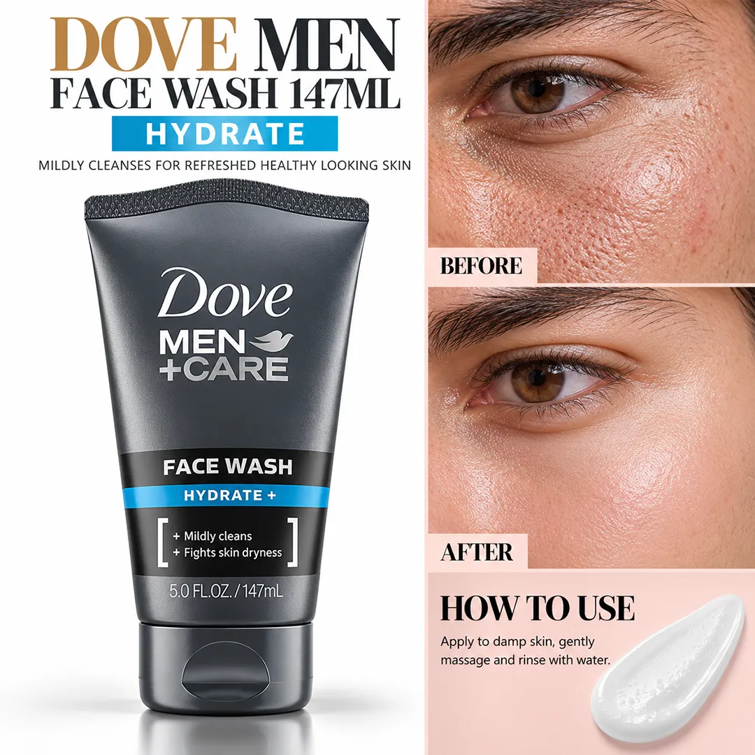 DOVE USA MEN FACE WASH 147ML HYDRATE