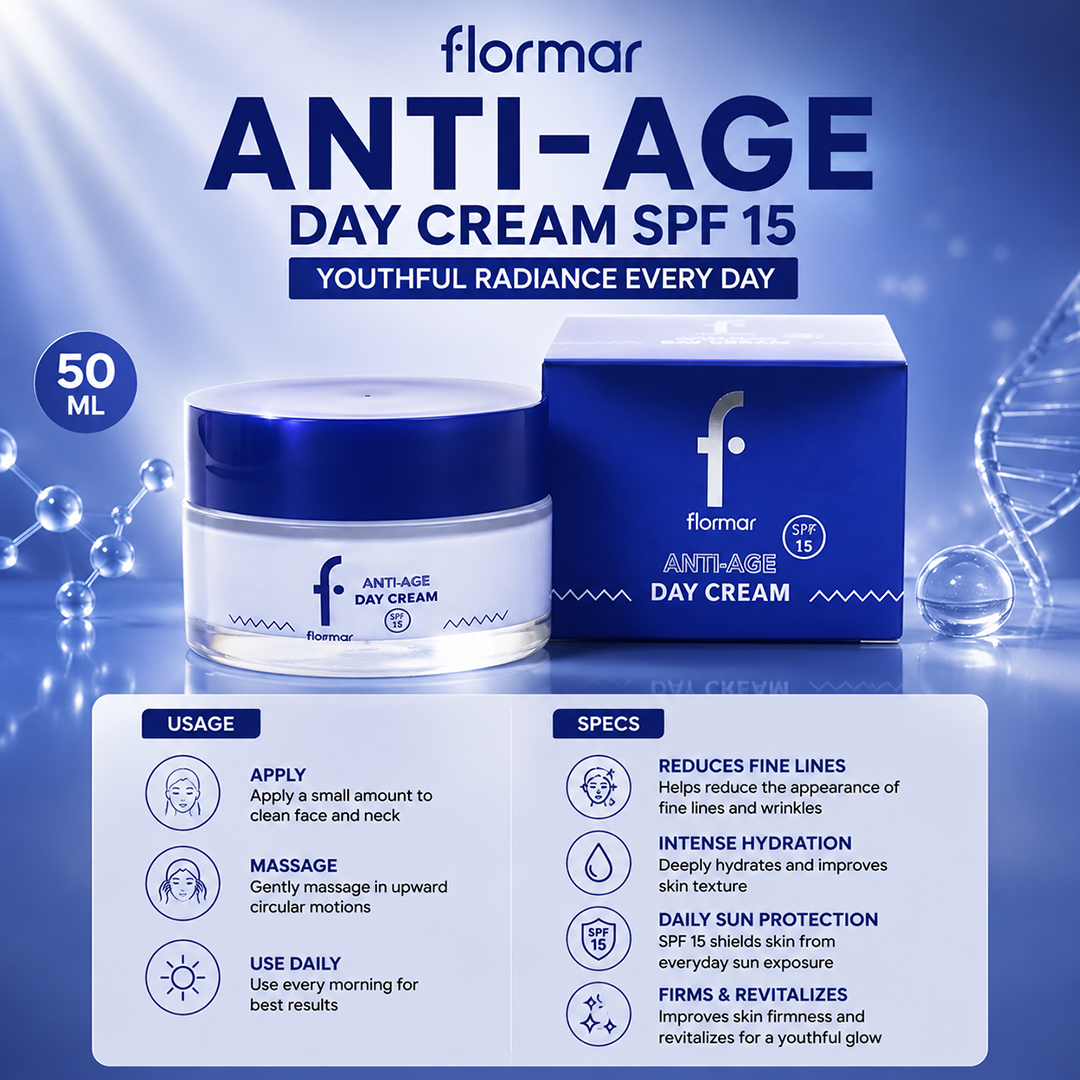 FLORMAR ANTI AGE DAY CREAM SPF15 50ML