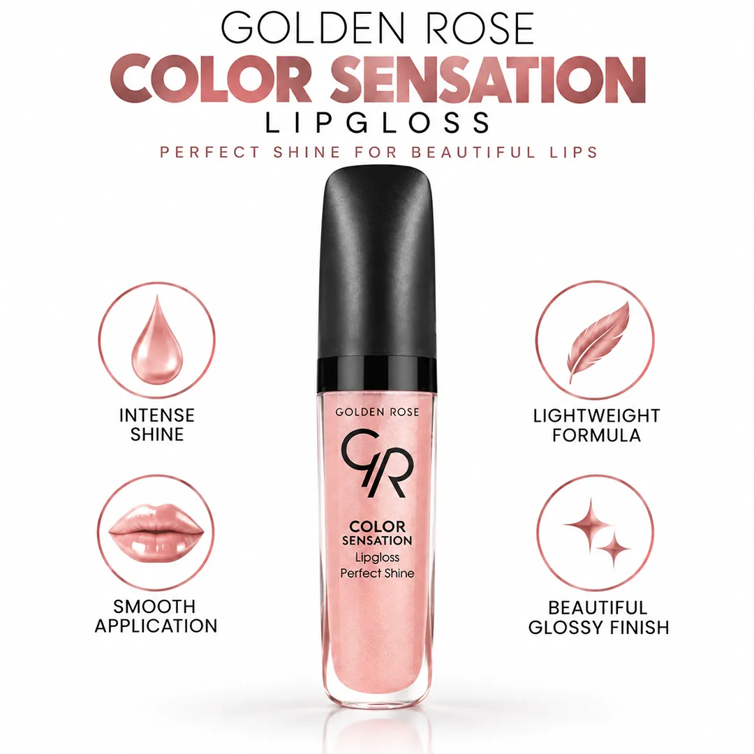GOLDEN ROSE LIPGLOSS COLOR SENSATION 102