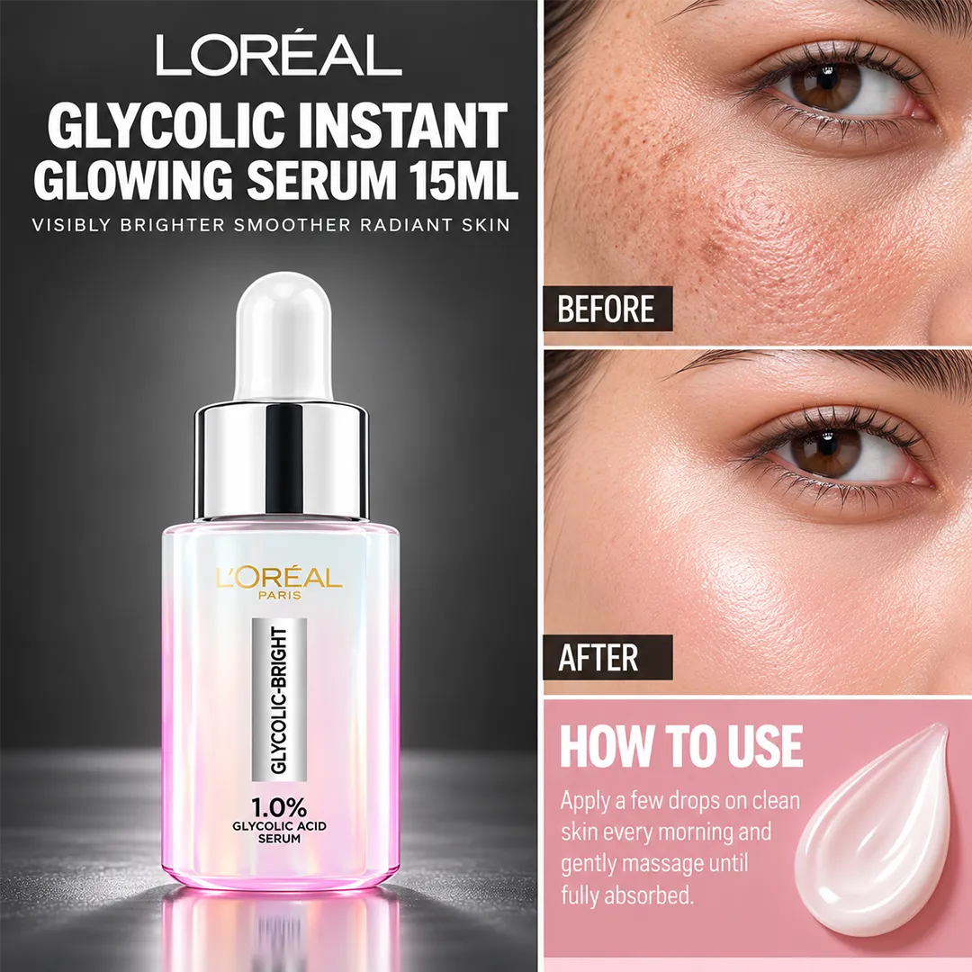 LOREAL GLYCOLIC INSTANT GLOWING SERUM 15ML
