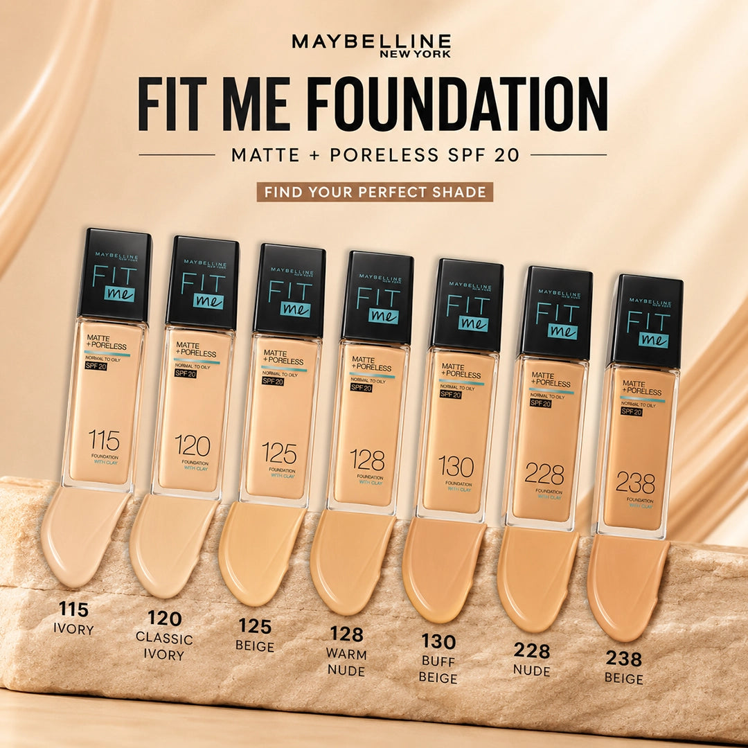 MAYBELLINE FIT ME FOUNDATION MATTE SPF20 30ML
