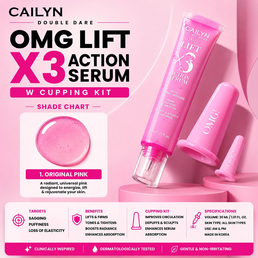 CAILYN DOUBLE DARE OMG LIFT X3 ACTION SERUM W CUPPING KIT