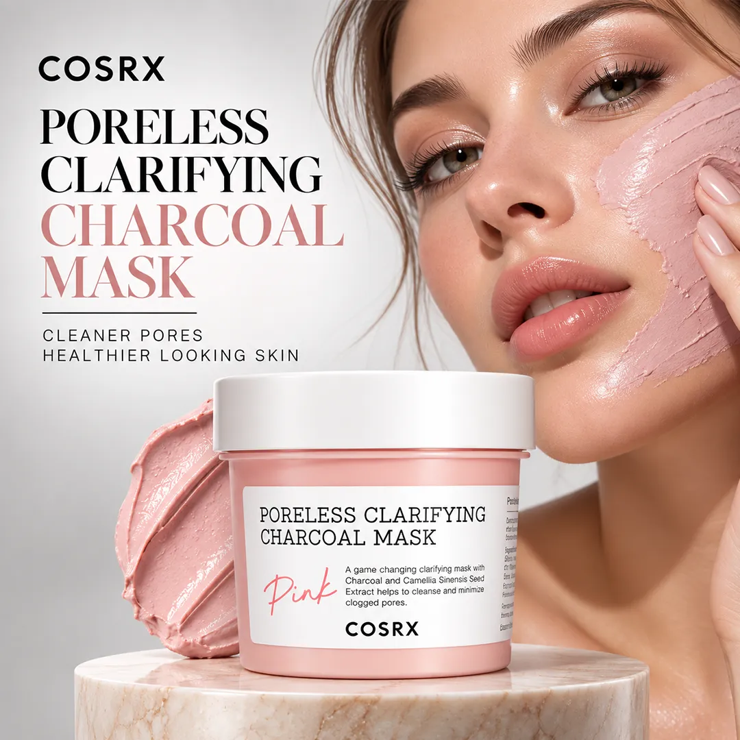 COSRX PORELESS CLARIFYING CHARCOAL MASK PINK 110G